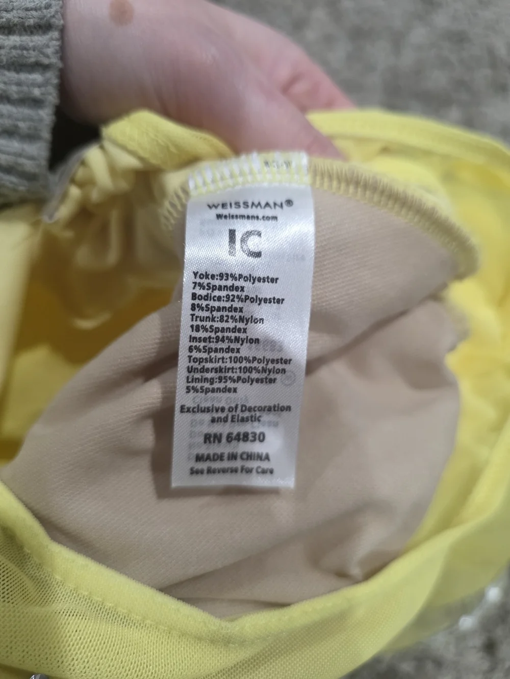 Weissman Bicycle Built For Two Dance Costume Size IC